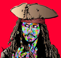 Jack Sparrow Color Wall Art
