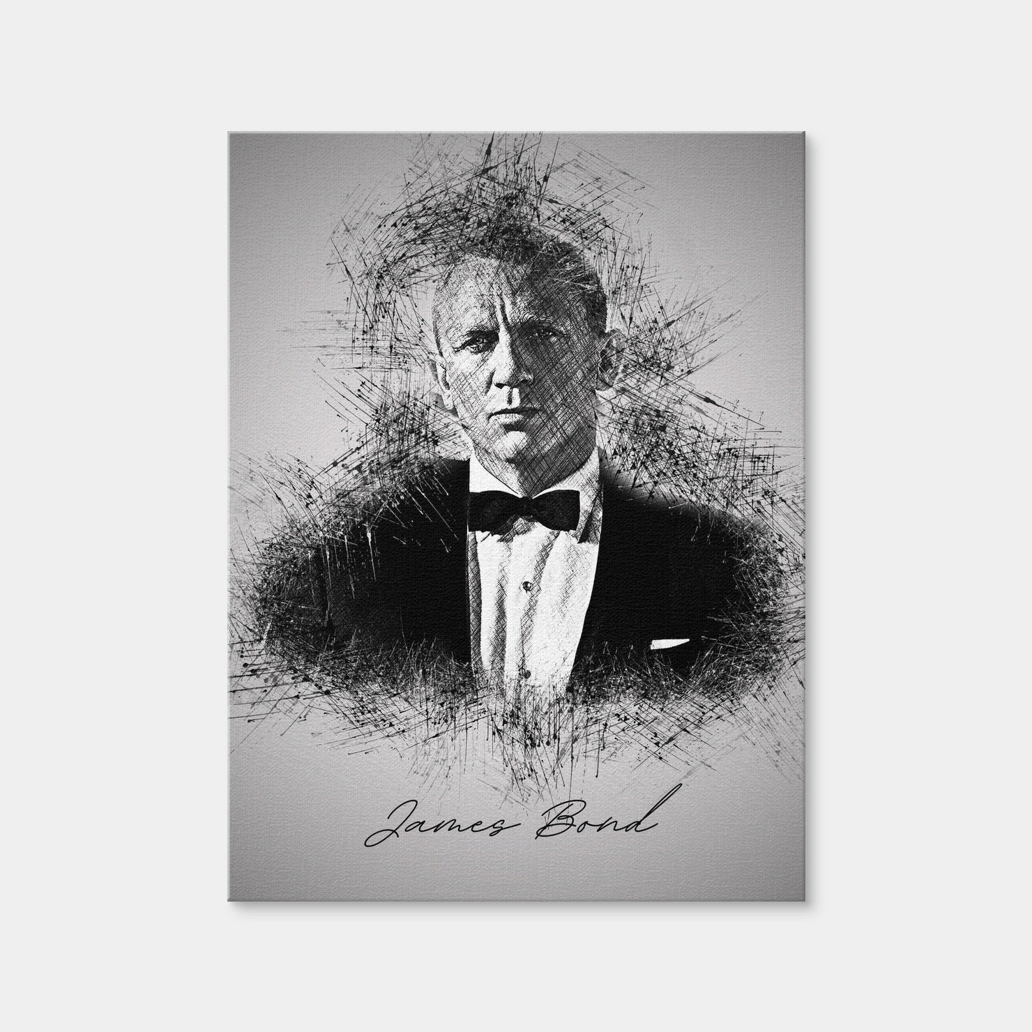 AUTO-MOCKUP WHITE | James Bond Tux | 1 Piece | Gallery Wrap Canvas | group=3x4