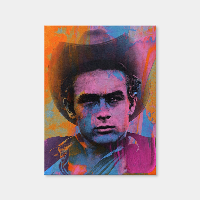 AUTO-MOCKUP WHITE | James Dean Cowboy | 1 Piece | Gallery Wrap Canvas | group=3x4