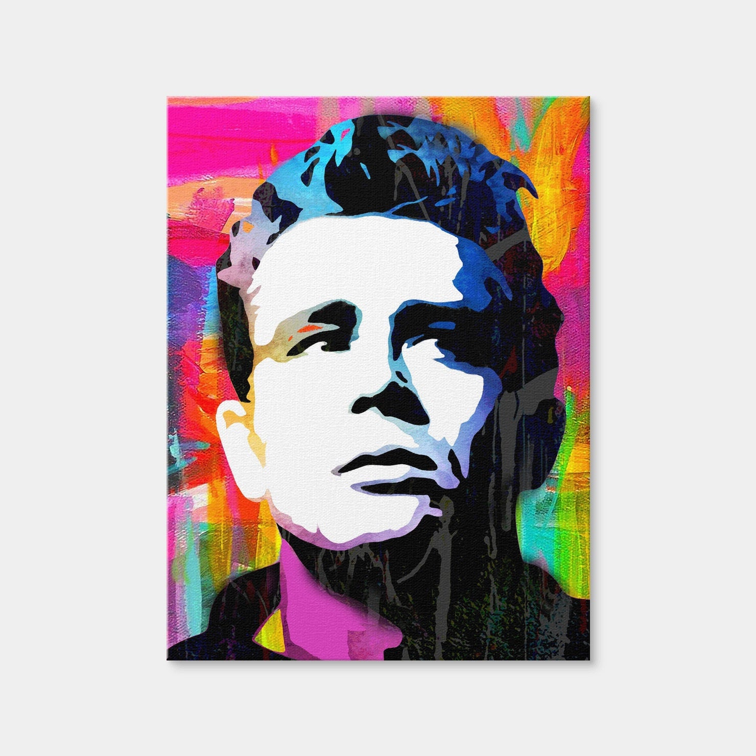 AUTO-MOCKUP WHITE | James Dean Portrait | 1 Piece | Gallery Wrap Canvas | group=3x4