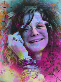Janis Joplin Circles Wall Art