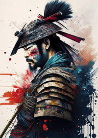 Japanese Samurai Paint Wall Art