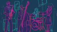 Jazz Band Vibe Wall Art