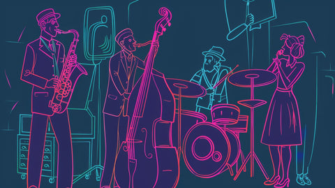 Jazz Band Vibe Wall Art