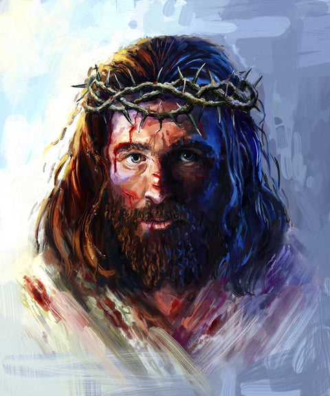 Jesus With Crown of Thorns Wall Art