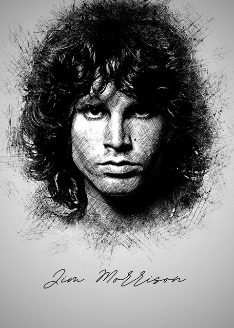Jim Morrison Wall Art