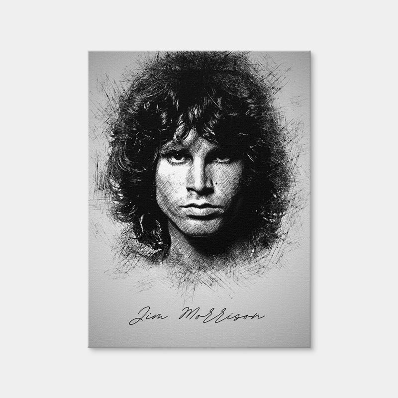 AUTO-MOCKUP WHITE | Jim Morrison | 1 Piece | Gallery Wrap Canvas | group=3x4