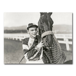 AUTO-MOCKUP WHITE | Jockey & Horse | 1 Piece | Gallery Wrap Canvas | group=4x3