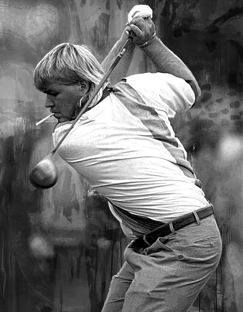 John Daly Grayscale Wall Art