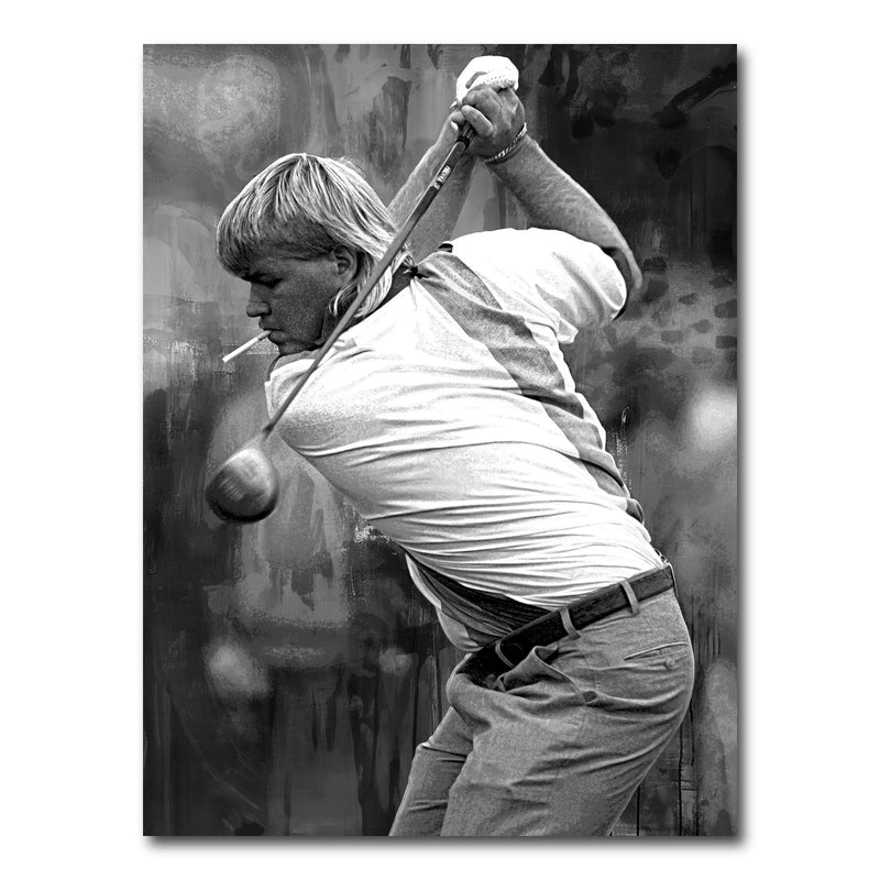 AUTO-MOCKUP WHITE | John Daly Grayscale | 1 Piece | Gallery Wrap Canvas | group=3x4