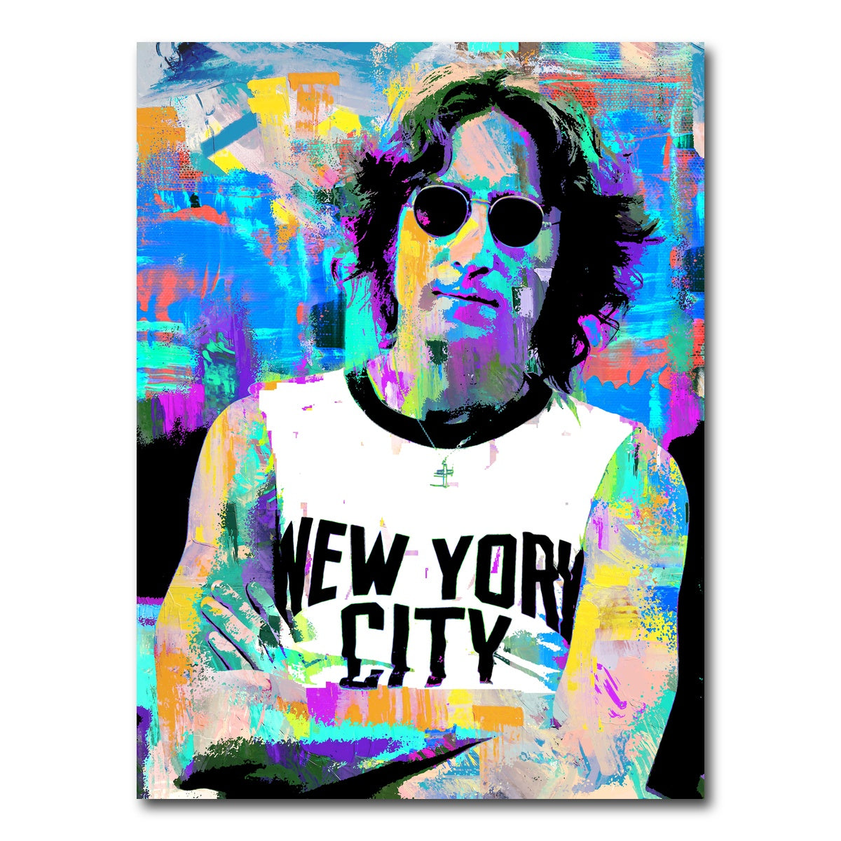 AUTO-MOCKUP WHITE | John Lennon NYC | 1 Piece | Gallery Wrap Canvas | group=3x4