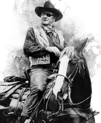 John Wayne & Horse Wall Art