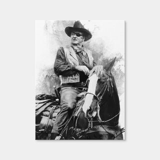 AUTO-MOCKUP WHITE | John Wayne & Horse | 1 Piece | Gallery Wrap Canvas | group=3x4