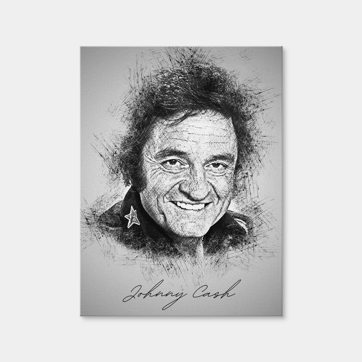 AUTO-MOCKUP WHITE | Johnny Cash | 1 Piece | Gallery Wrap Canvas | group=3x4