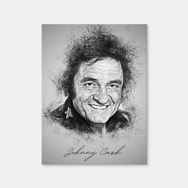AUTO-MOCKUP WHITE | Johnny Cash | 1 Piece | Gallery Wrap Canvas | group=3x4