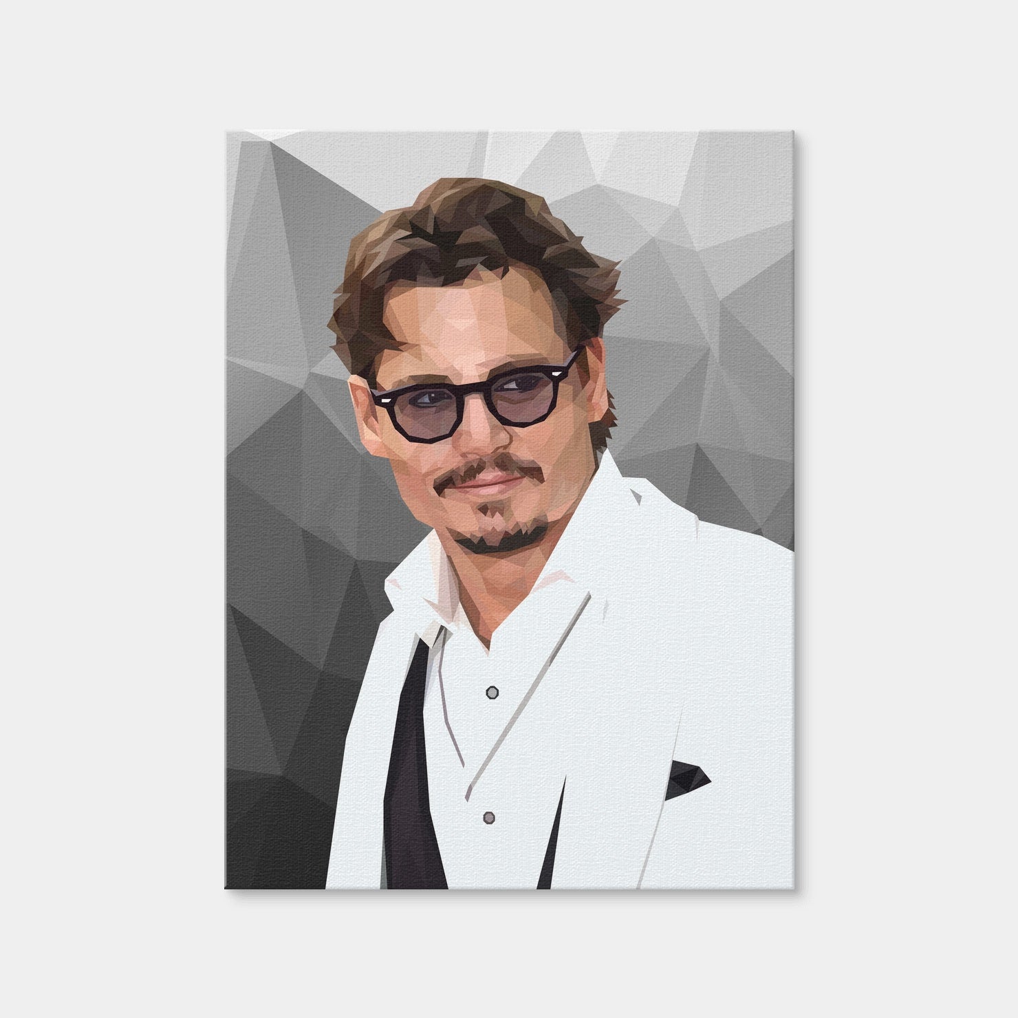 AUTO-MOCKUP WHITE | Johnny Depp | 1 Piece | Gallery Wrap Canvas | group=3x4