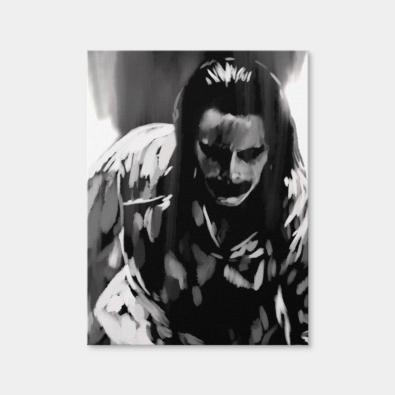 AUTO-MOCKUP WHITE | Joker In Black And White | 1 Piece | Gallery Wrap Canvas | group=3x4