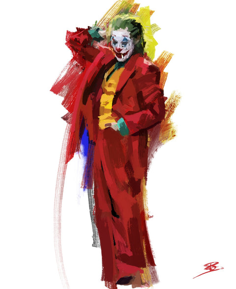 Joker Paint Wall Art