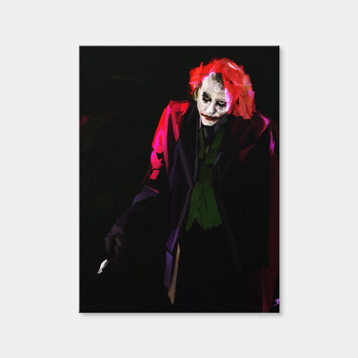 AUTO-MOCKUP WHITE | Joker Shrug | 1 Piece | Gallery Wrap Canvas | group=3x4