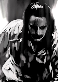 Joker in Black and White Wall Art