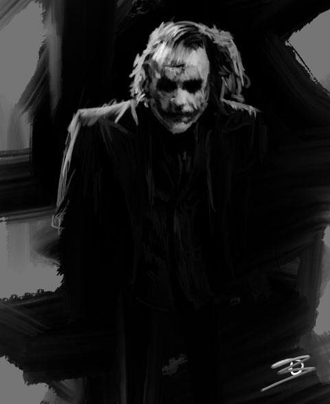 Joker in Gray Wall Art