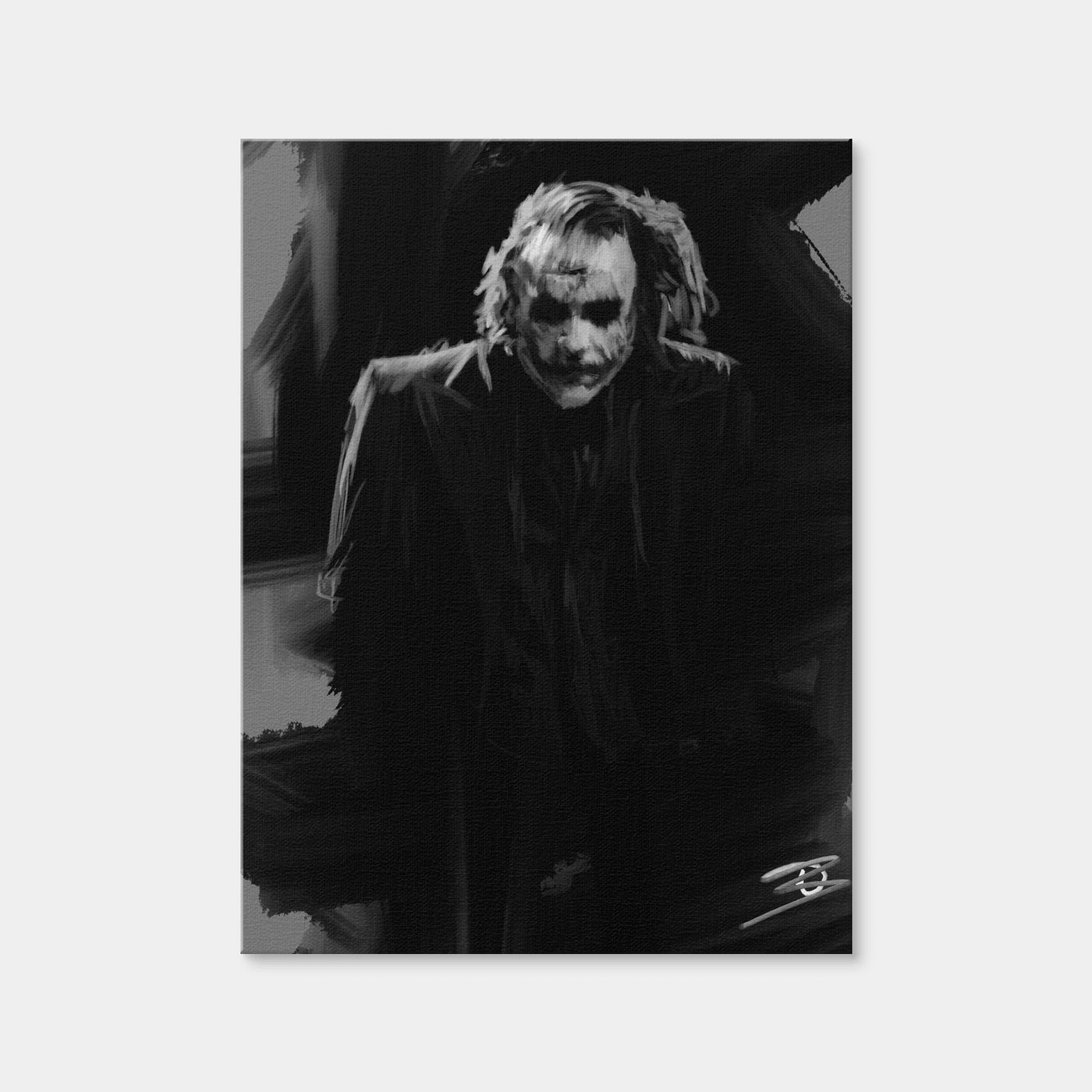 AUTO-MOCKUP WHITE | Joker in Gray | 1 Piece | Gallery Wrap Canvas | group=3x4