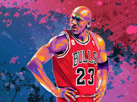 Jordan Splatter Wall Art