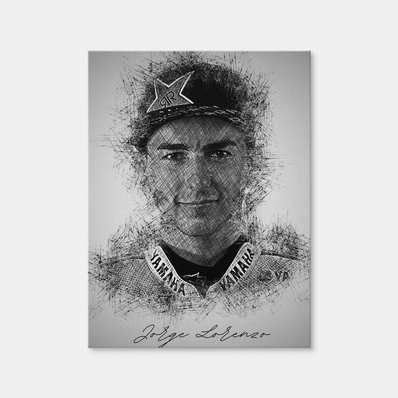 AUTO-MOCKUP WHITE | Jorge Lorenzo | 1 Piece | Gallery Wrap Canvas | group=3x4