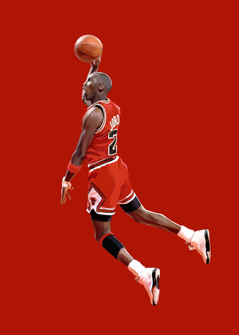 Jumping Michael Wall Art