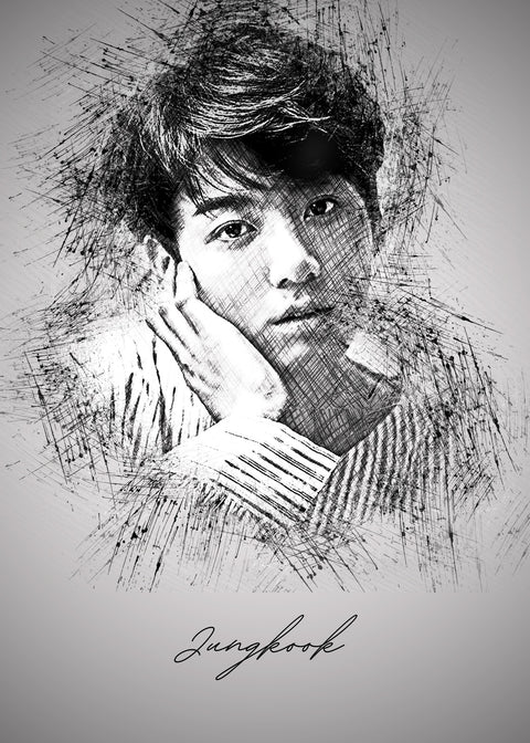 Jungkook Wall Art