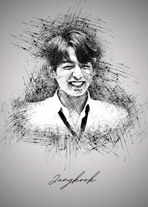 Jungkook Smile Wall Art