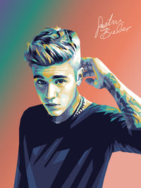 Justin Bieber Warm Hues Wall Art