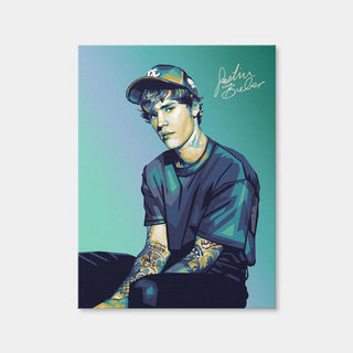 AUTO-MOCKUP WHITE | Justin Wearing A Cap | 1 Piece | Gallery Wrap Canvas | group=3x4