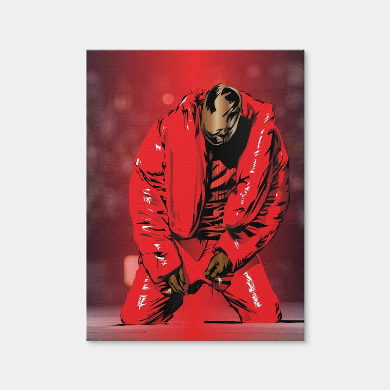 AUTO-MOCKUP WHITE | Kanye Red | 1 Piece | Gallery Wrap Canvas | group=3x4