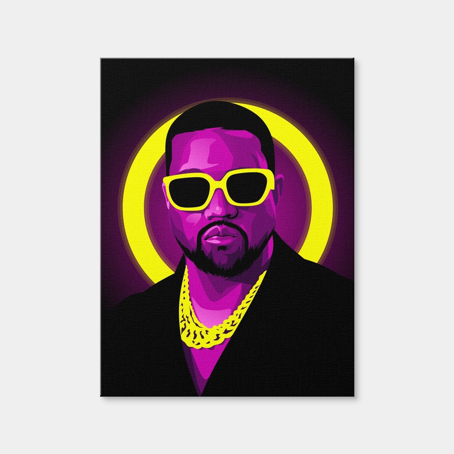 AUTO-MOCKUP WHITE | Kanye West Shades | 1 Piece | Gallery Wrap Canvas | group=3x4