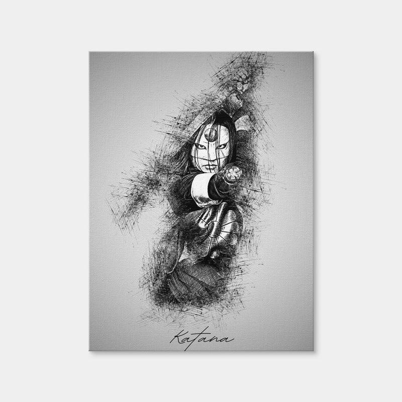 AUTO-MOCKUP WHITE | Katana | 1 Piece | Gallery Wrap Canvas | group=3x4