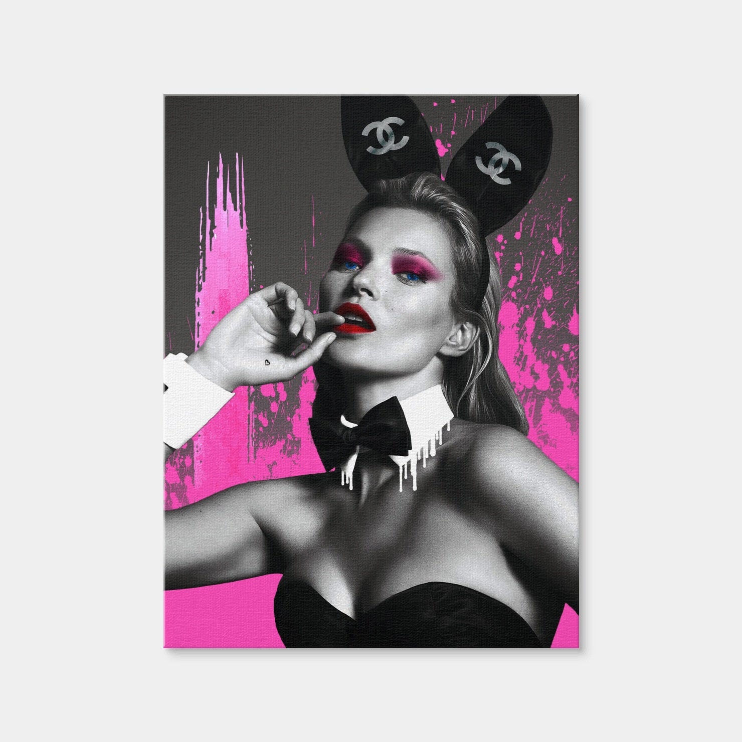 AUTO-MOCKUP WHITE | Kate Moss Chanel | 1 Piece | Gallery Wrap Canvas | group=3x4