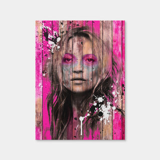 AUTO-MOCKUP WHITE | Kate Moss Wood | 1 Piece | Gallery Wrap Canvas | group=3x4