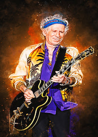 Keith Richards Painting Wall Art