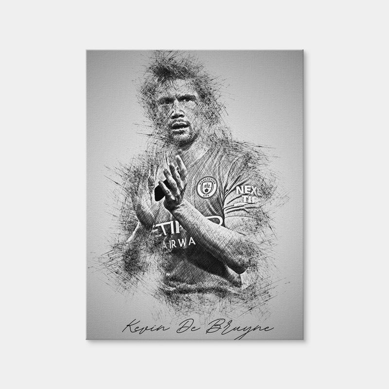 AUTO-MOCKUP WHITE | Kevin De Bruyne | 1 Piece | Gallery Wrap Canvas | group=3x4