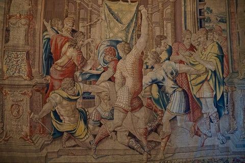 Killing of Caesar Tapestry Wall Art