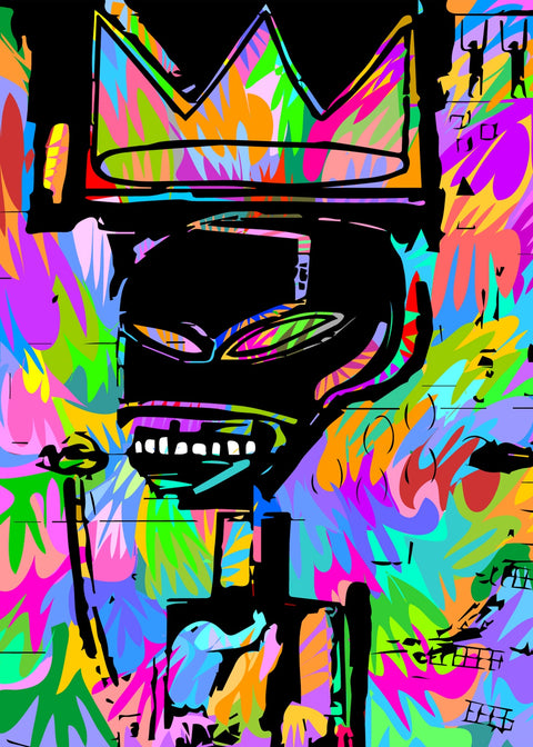 King Basquait Wall Art
