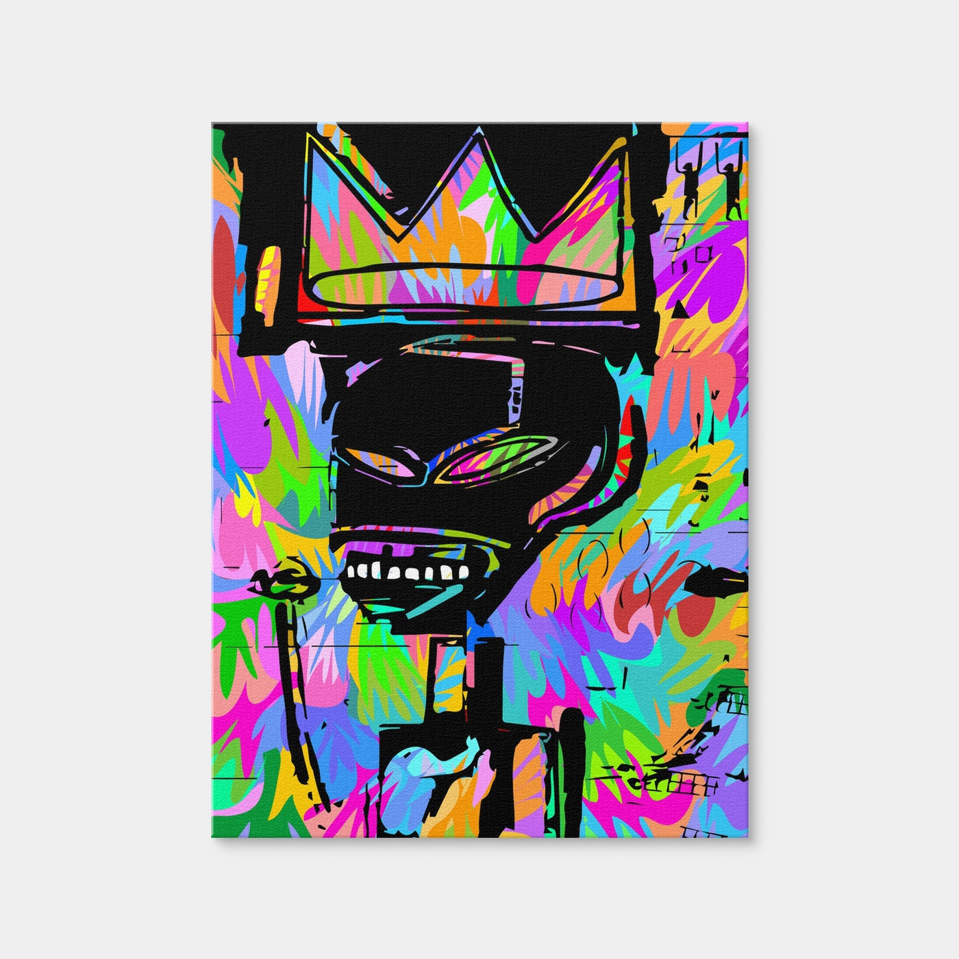 AUTO-MOCKUP WHITE | King Basquait | 1 Piece | Gallery Wrap Canvas | group=3x4