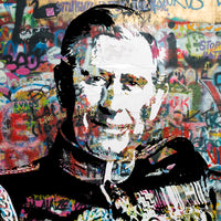 King Charles Graffiti Wall Art