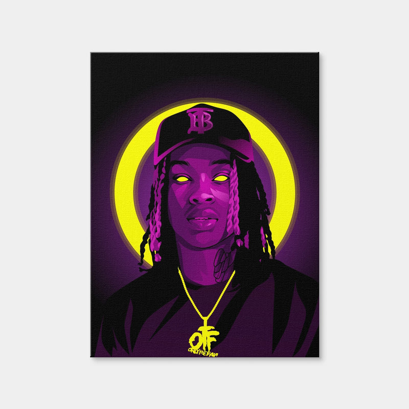 AUTO-MOCKUP WHITE | King Von Purple | 1 Piece | Gallery Wrap Canvas | group=3x4