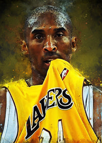 Kobe Bryant Paint Wall Art