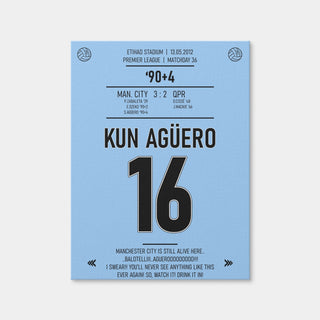 AUTO-MOCKUP WHITE | Kun Aguero | 1 Piece | Gallery Wrap Canvas | group=3x4