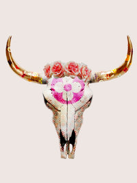 LV Bull Skull Wall Art
