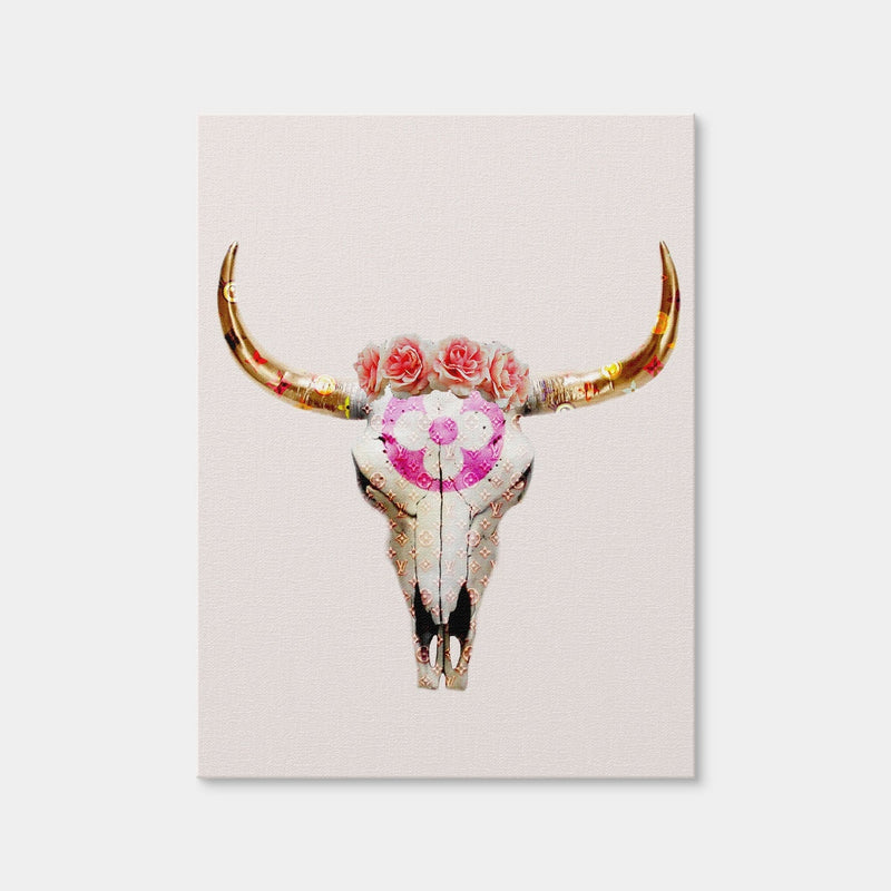 AUTO-MOCKUP WHITE | LV Bull Skull | 1 Piece | Gallery Wrap Canvas | group=3x4
