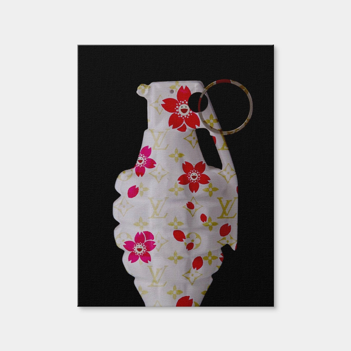 AUTO-MOCKUP WHITE | LV flowers Grenade | 1 Piece | Gallery Wrap Canvas | group=3x4